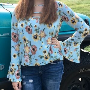 Judith March Bell Sleeve Top